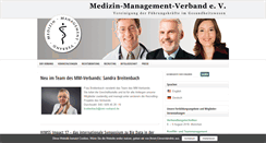 Desktop Screenshot of medizin-management-verband.de